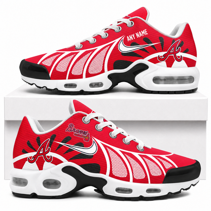 [FLASH SALE] NEW CUSTOMIZED MLB09 ABS ATLANTA BRAVES AIR MAX PLUS SNEAKERS