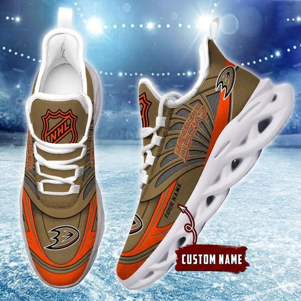 [SUPER SALE] NEW CUSTOMIZED NHL09 AHD ANAHEIM DUCKS CLUNKY SNEAKERS