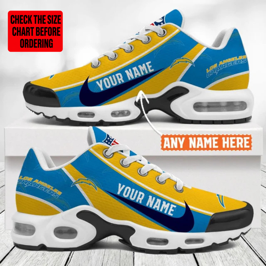[SPECIAL OFFER] NEW CUSTOMIZED NFL09 LAC LOS ANGELES CHARGERS AIR MAX PLUS SNEAKERS