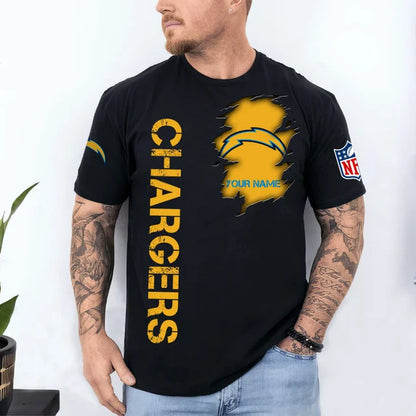 [SPECIAL OFFER] NEW CUSTOMIZED NFL09 LAC LOS ANGELES CHARGERS T-SHIRT, HOODIE, ZIP HOODIE