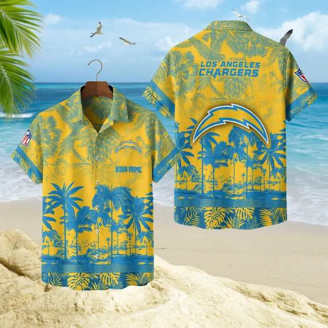[SPECIAL OFFER] NEW CUSTOMIZED NFL09 LAC LOS ANGELES CHARGERS UNISEX HAWAIIAN SHIRT