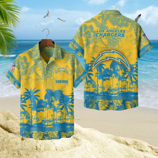[SPECIAL OFFER] NEW CUSTOMIZED NFL09 LAC LOS ANGELES CHARGERS UNISEX HAWAIIAN SHIRT