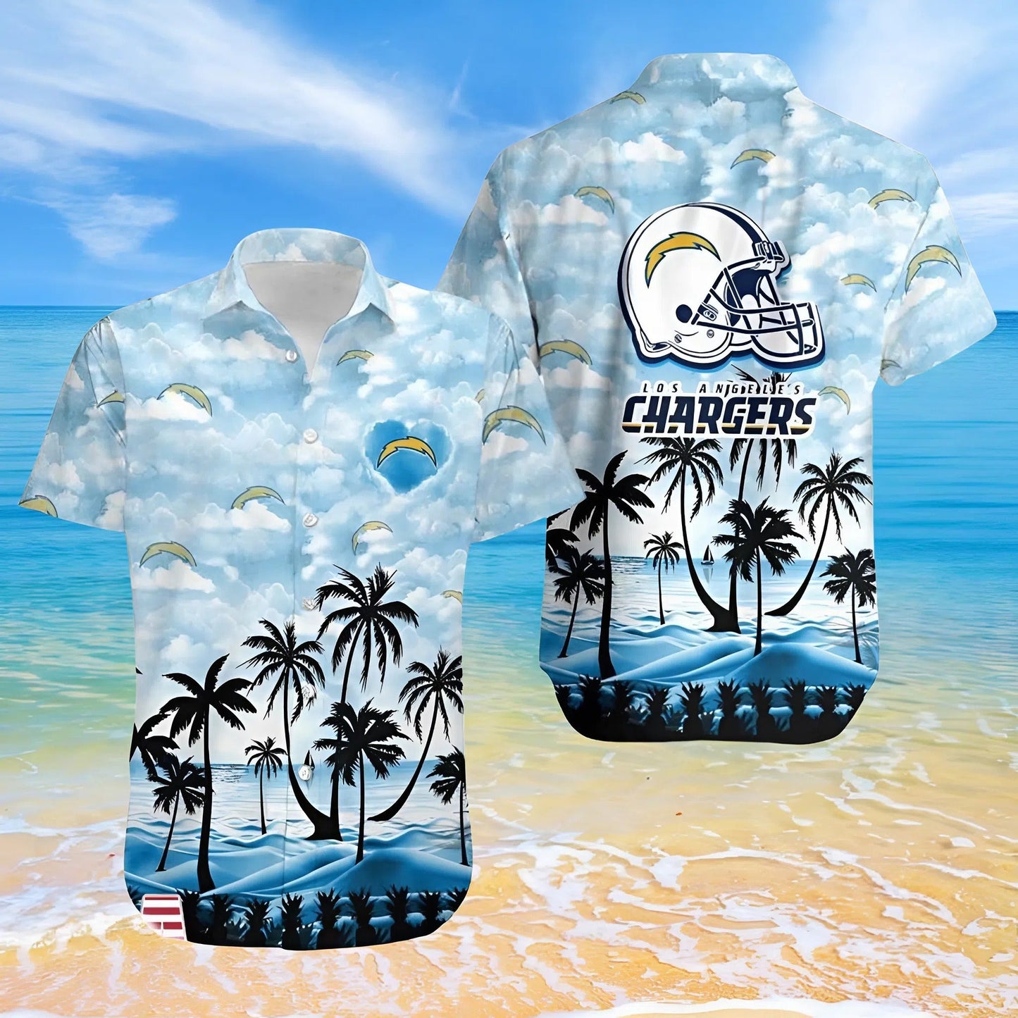[SPECIAL OFFER] NEW CUSTOMIZED NFL09 LAC LOS ANGELES CHARGERS UNISEX HAWAIIAN SHIRT