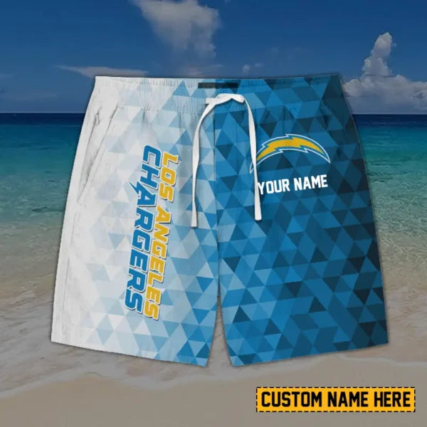 [SPECIAL OFFER] NEW CUSTOMIZED NFL09 LAC LOS ANGELES CHARGERS SHORT PANTS