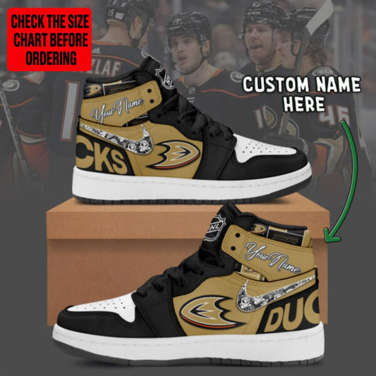 [SUPER SALE] NEW CUSTOMIZED NHL09 AHD ANAHEIM DUCKS AIR JORDAN SNEAKERS