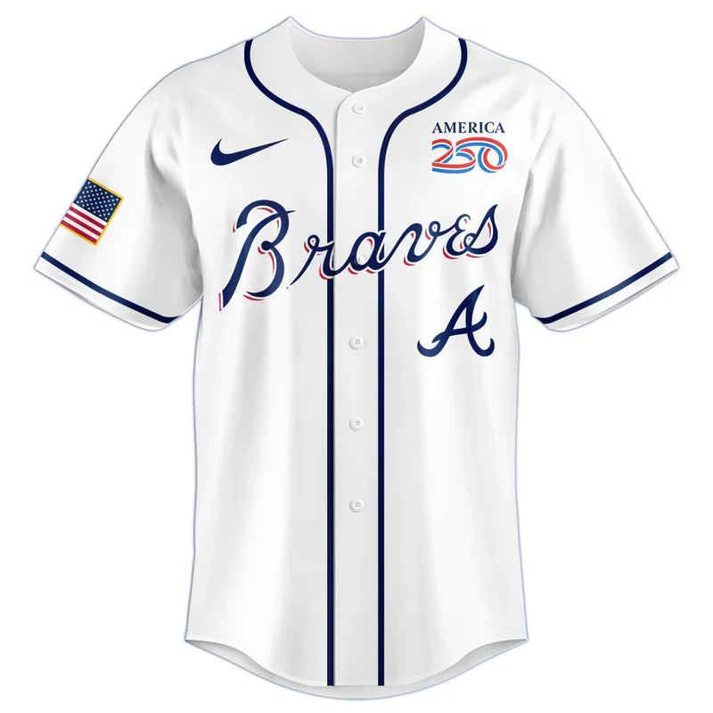 [FLASH SALE] NEW CUSTOMIZED MLB09 ABS ATLANTA BRAVES BASEBALL JERSEY