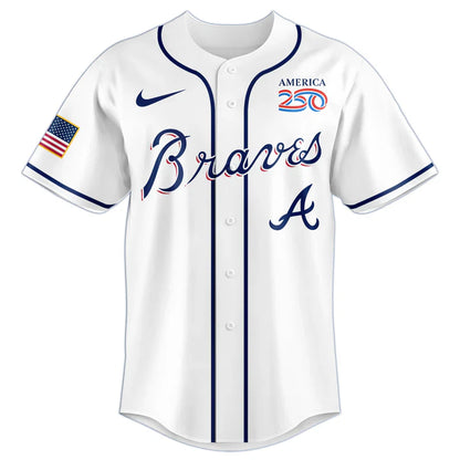 [FLASH SALE] NEW CUSTOMIZED MLB09 ABS ATLANTA BRAVES BASEBALL JERSEY