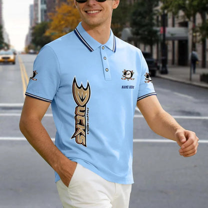 [SUPER SALE] NEW CUSTOMIZED NHL09 AHD ANAHEIM DUCKS POLO SHIRT