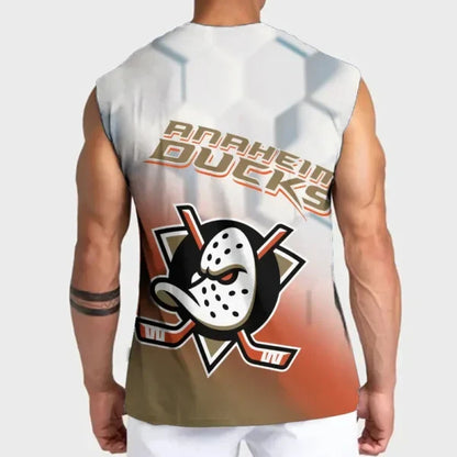 [SUPER SALE] NEW CUSTOMIZED NHL09 AHD ANAHEIM DUCKS TANK TOP & GYM SHIRT
