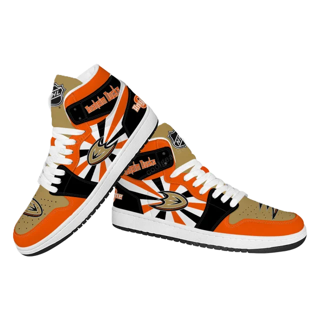 [SUPER SALE] NEW CUSTOMIZED NHL09 AH DUCKS AIR JORDAN SNEAKERS