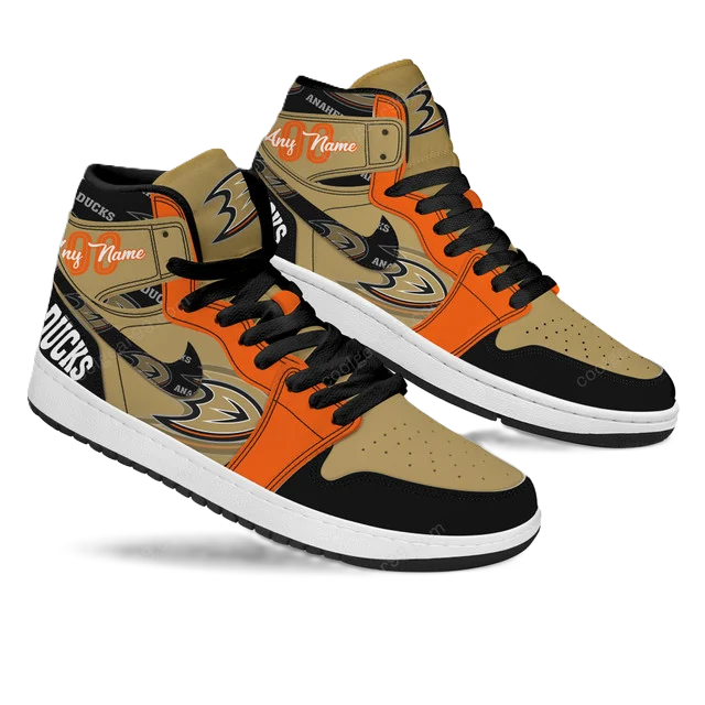 [SUPER SALE] NEW CUSTOMIZED NHL09 AH DUCKS AIR JORDAN SNEAKERS