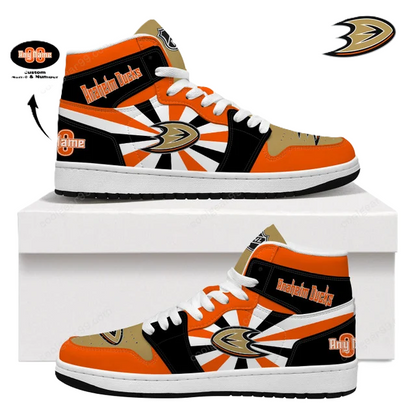 [SUPER SALE] NEW CUSTOMIZED NHL09 AH DUCKS AIR JORDAN SNEAKERS