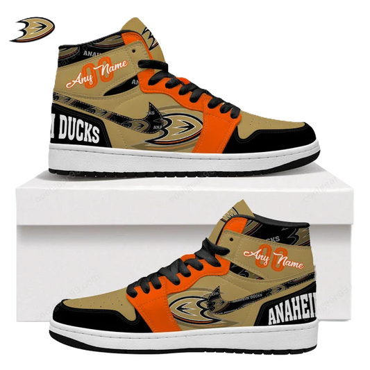 [SUPER SALE] NEW CUSTOMIZED NHL09 AH DUCKS AIR JORDAN SNEAKERS