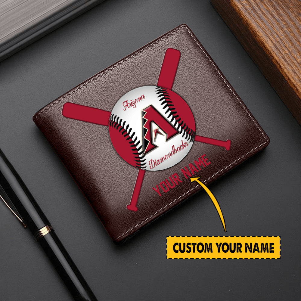 [FLASH SALE] NEW CUSTOMIZED MLB07 ADS ARIZONA DIAMONDBACKS LEATHER WALLET