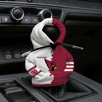 [SPECIAL OFFER] NEW CUSTOMIZED NFL20 ARC ARIZONA CARDINALS CAR HOODIE SHIFT KNOB