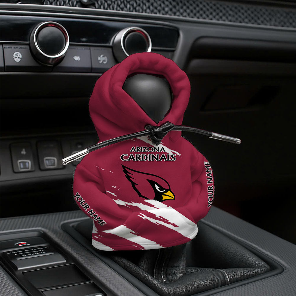 [SPECIAL OFFER] NEW CUSTOMIZED NFL20 ARC ARIZONA CARDINALS CAR HOODIE SHIFT KNOB COVER