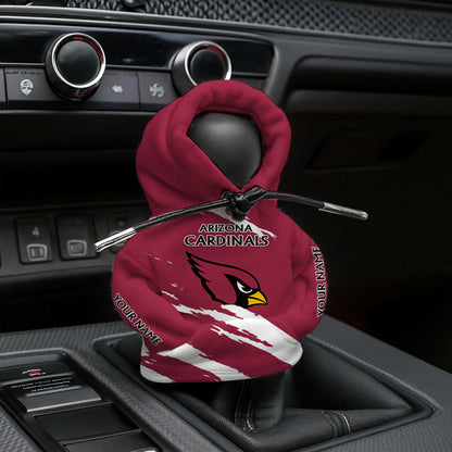 [SPECIAL OFFER] NEW CUSTOMIZED NFL20 ARC ARIZONA CARDINALS CAR HOODIE SHIFT KNOB COVER