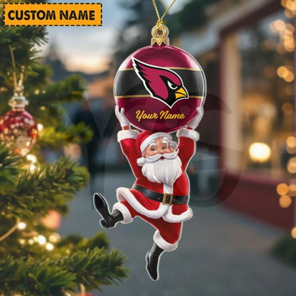 [SPECIAL OFFER] NEW CUSTOMIZED NFL20 ARC ARIZONA CARDINALS CHRISTMAS ACRYLIC ORNAMENT