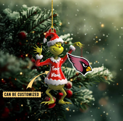 [SPECIAL OFFER] NEW CUSTOMIZED NFL20 ARC ARIZONA CARDINALS CHRISTMAS ACRYLIC ORNAMENT