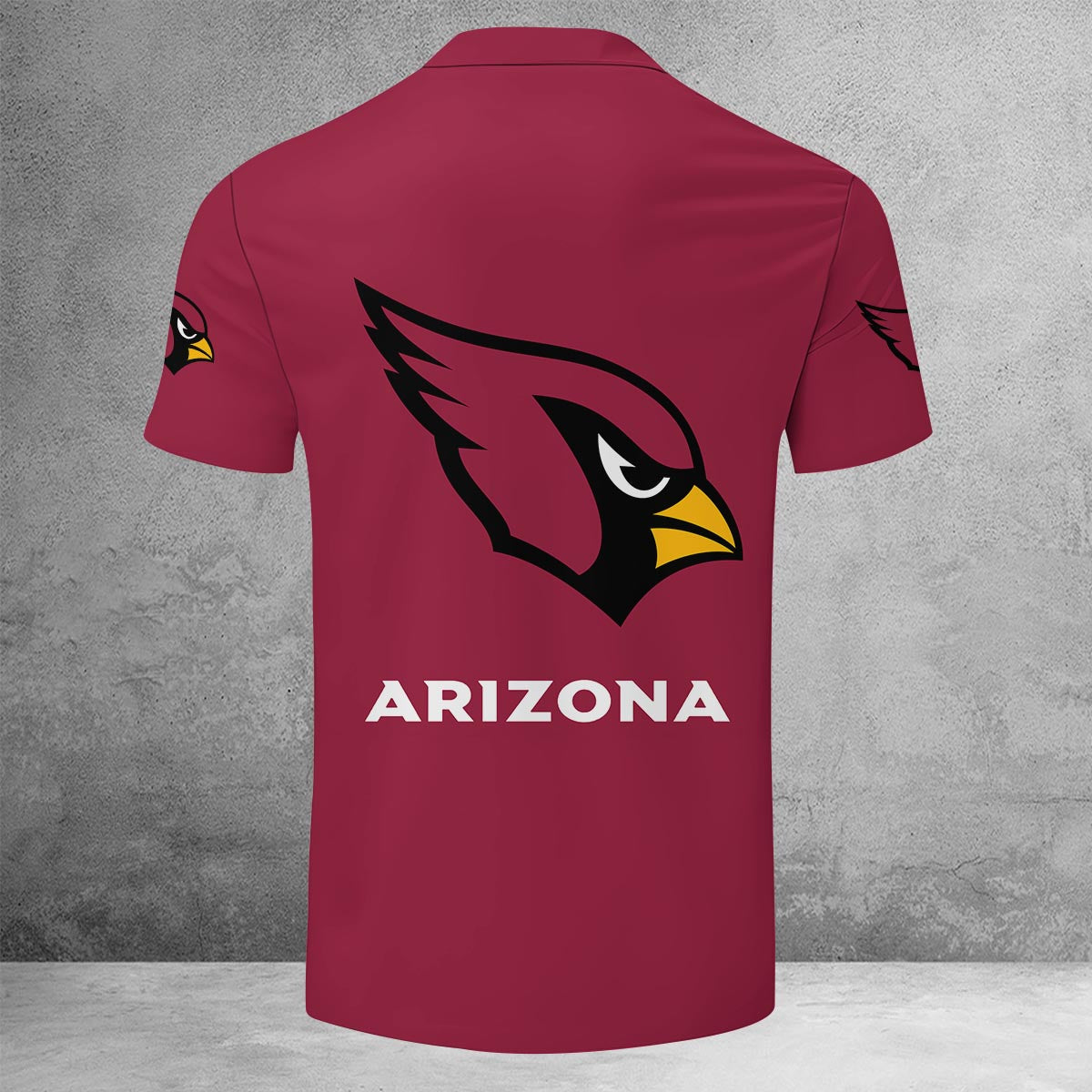 [SPECIAL OFFER] NEW CUSTOMIZED NFL20 ARC ARIZONA CARDINALS ZIP POLO SHIRT