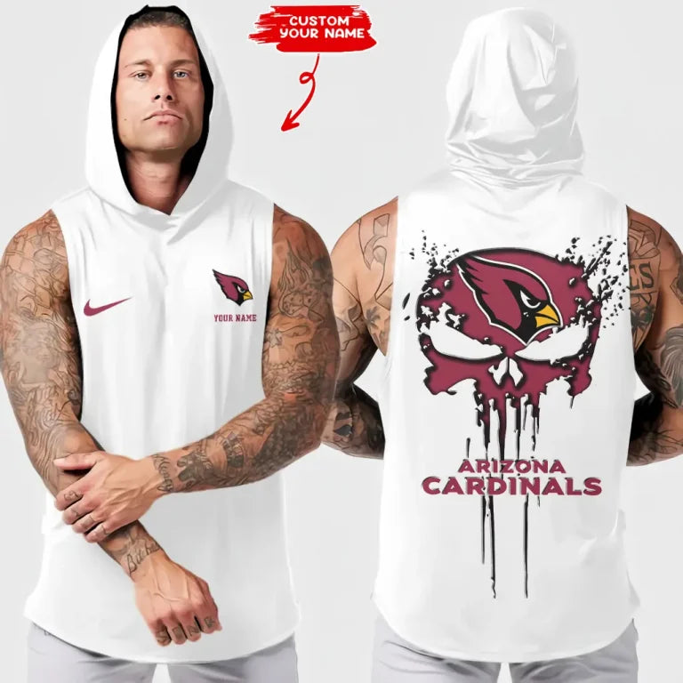 [SPECIAL OFFER] NEW CUSTOMIZED NFL20 ARC ARIZONA CARDINALS HOODED TANK TOP