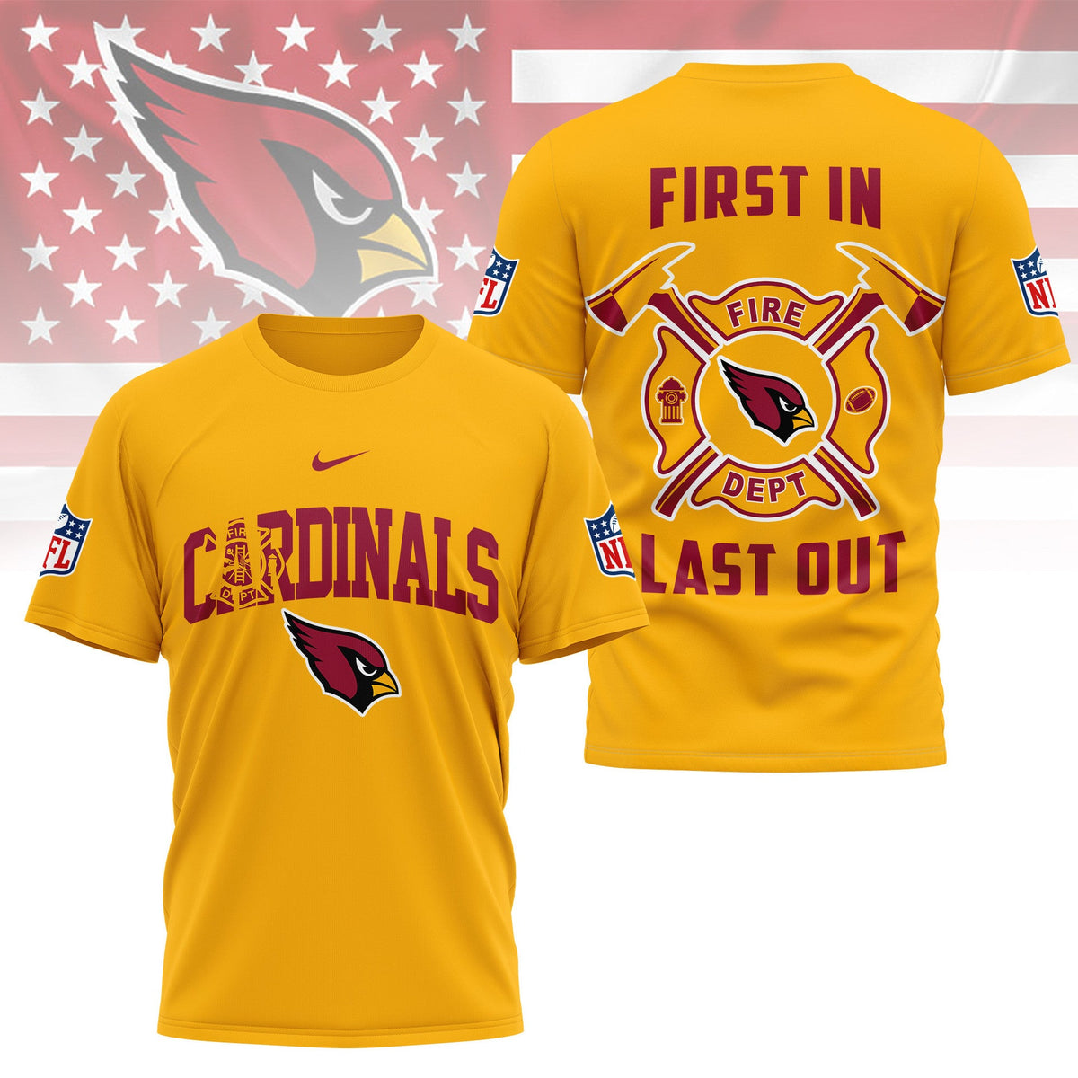 [SPECIAL OFFER] NEW CUSTOMIZED NFL20 ARC ARIZONA CARDINALS T-SHIRT | MULTIPLE COLORS AVAILABLE
