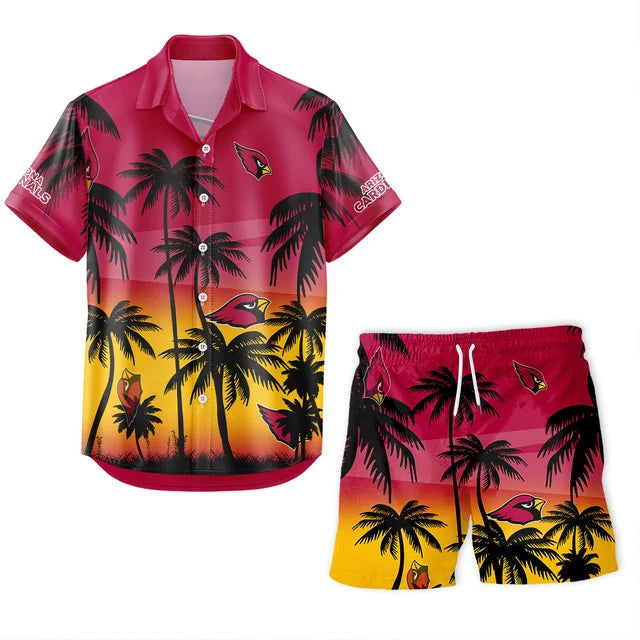 [SPECIAL OFFER] NEW CUSTOMIZED NFL20 ARC ARIZONA CARDINALS UNISEX HAWAIIAN SHIRT & SHORTS SET