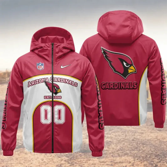 [SPECIAL OFFER] NEW CUSTOMIZED NFL20 ARC ARIZONA CARDINALS WINDBREAKER JACKET