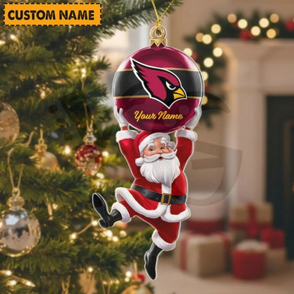 [SPECIAL OFFER] NEW CUSTOMIZED NFL20 ARC ARIZONA CARDINALS CHRISTMAS ACRYLIC ORNAMENT