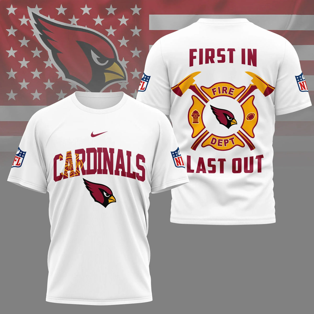 [SPECIAL OFFER] NEW CUSTOMIZED NFL20 ARC ARIZONA CARDINALS T-SHIRT | MULTIPLE COLORS AVAILABLE