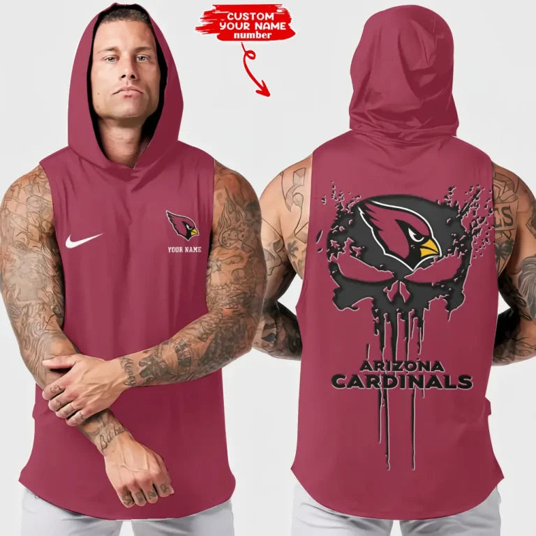 [SPECIAL OFFER] NEW CUSTOMIZED NFL20 ARC ARIZONA CARDINALS HOODED TANK TOP