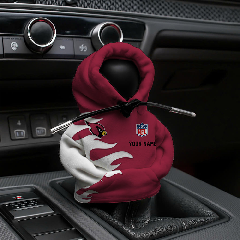 [SPECIAL OFFER] NEW CUSTOMIZED NFL20 ARC ARIZONA CARDINALS CAR HOODIE SHIFT KNOB COVER