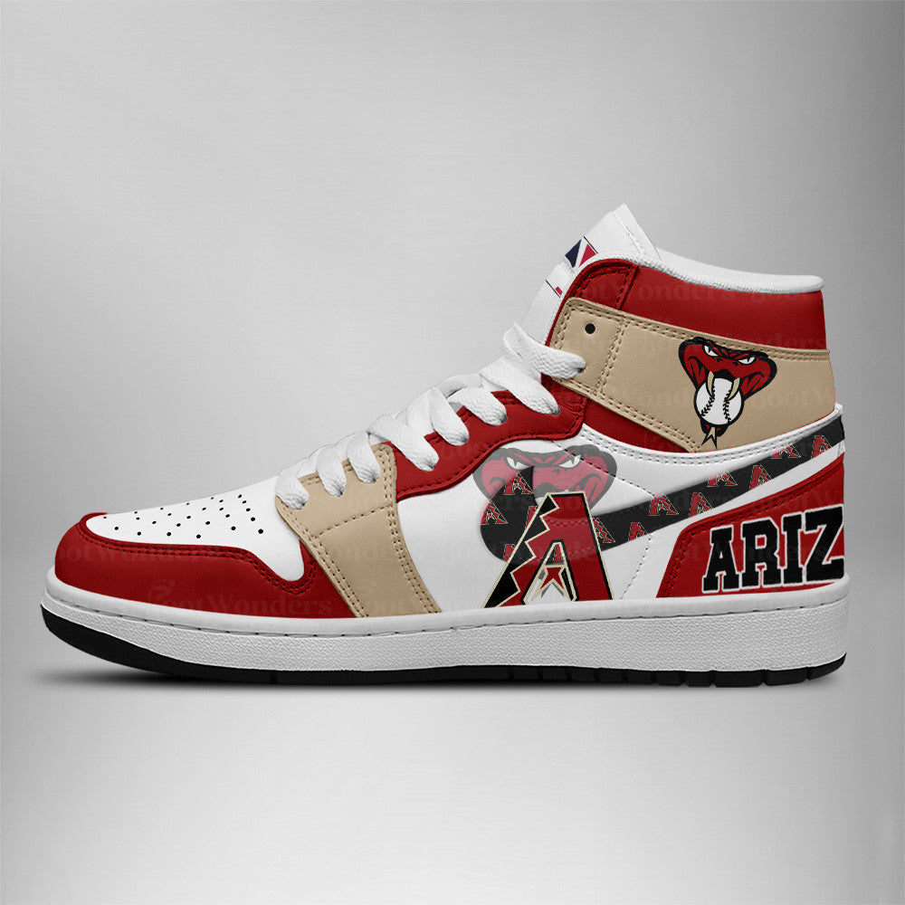 [FLASH SALE] NEW CUSTOMIZED MLB07 AZ DIAMONDBACKS AIR JORDAN SNEAKERS