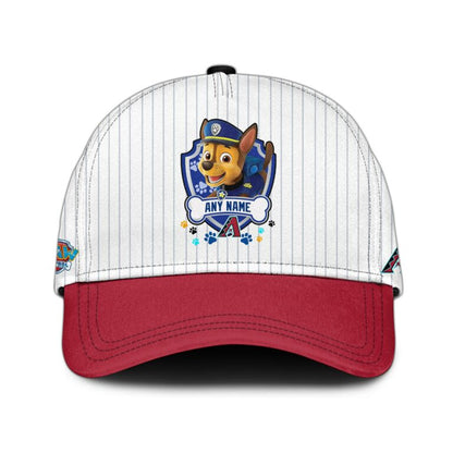 [FLASH SALE] NEW CUSTOMIZED MLB07 ADS ARIZONA DIAMONDBACKS x PAW PATROL BASEBALL JERSEY & CAP