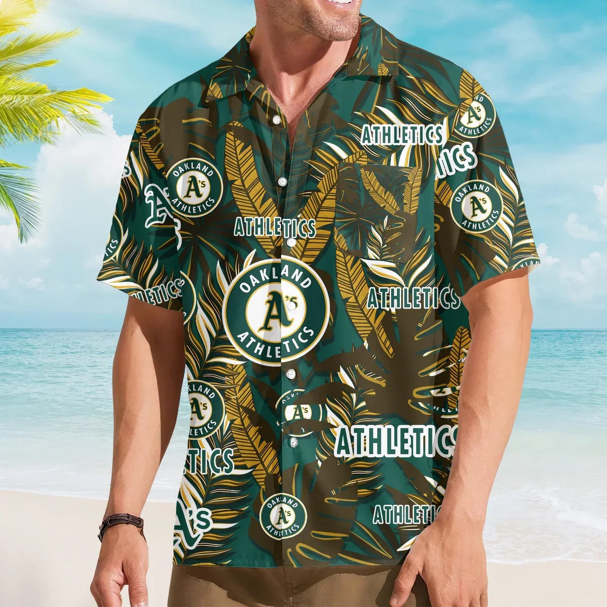 [FLASH SALE] NEW CUSTOMIZED MLB23 OAS OAKLAND ATHLETICS UNISEX HAWAIIAN SHIRT