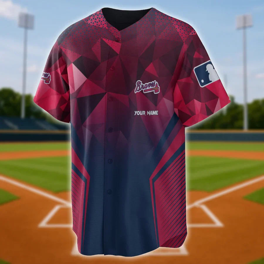[FLASH SALE] NEW CUSTOMIZED MLB09 AT BRAVES BASEBALL JERSEY