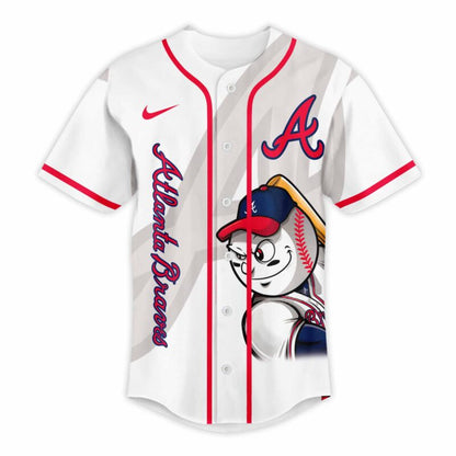 [FLASH SALE] NEW CUSTOMIZED MLB09 AT BRAVES BASEBALL JERSEY