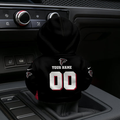 [SPECIAL OFFER] NEW CUSTOMIZED NFL18 ATF ATLANTA FALCONS AUTOMOTIVE HOODIE SHIFT KNOB COVER