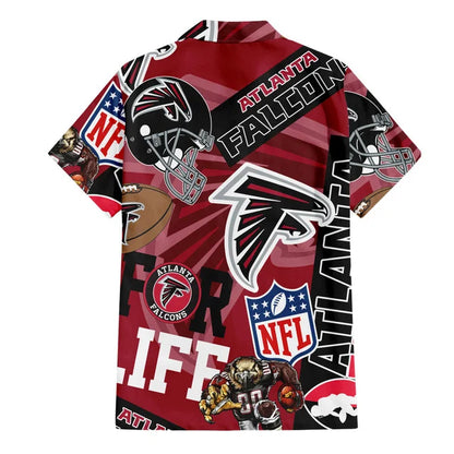 [SPECIAL OFFER] NEW CUSTOMIZED NFL18 ATF ATLANTA FALCONS UNISEX HAWAIIAN SHIRT & SHORTS SET
