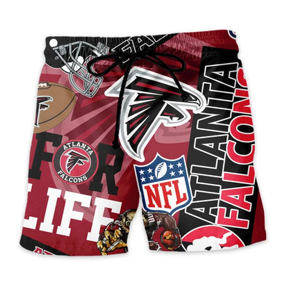 [SPECIAL OFFER] NEW CUSTOMIZED NFL18 ATF ATLANTA FALCONS UNISEX HAWAIIAN SHIRT & SHORTS SET