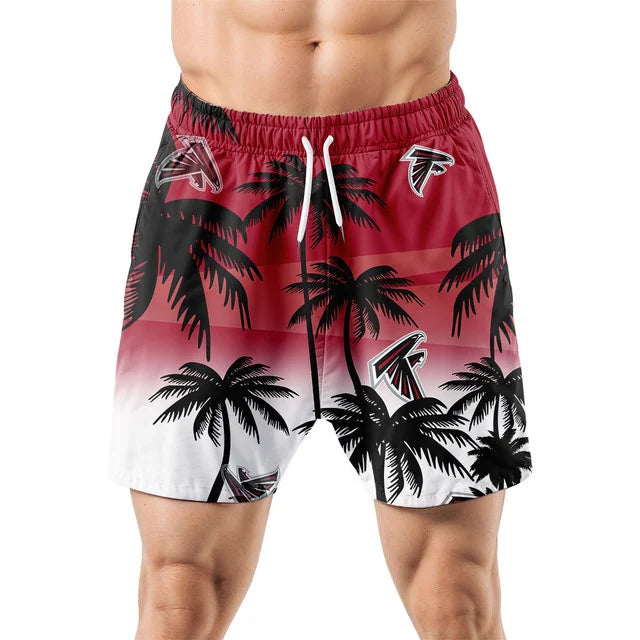 [SPECIAL OFFER] NEW CUSTOMIZED NFL18 ATF ATLANTA FALCONS UNISEX HAWAIIAN SHIRT & SHORTS SET