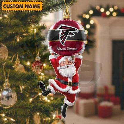 [SPECIAL OFFER] NEW CUSTOMIZED NFL18 ATF ATLANTA FALCONS CHRISTMAS ACRYLIC ORNAMENT