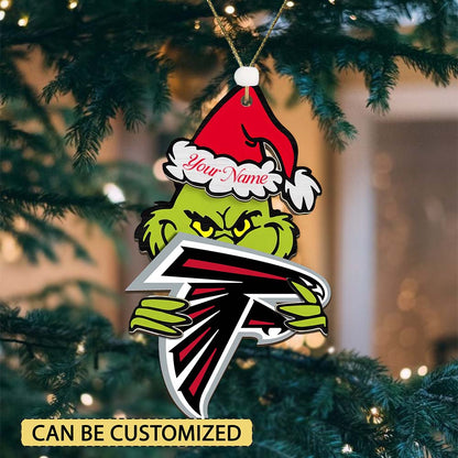 [SPECIAL OFFER] NEW CUSTOMIZED NFL18 ATF ATLANTA FALCONS CHRISTMAS ACRYLIC ORNAMENT