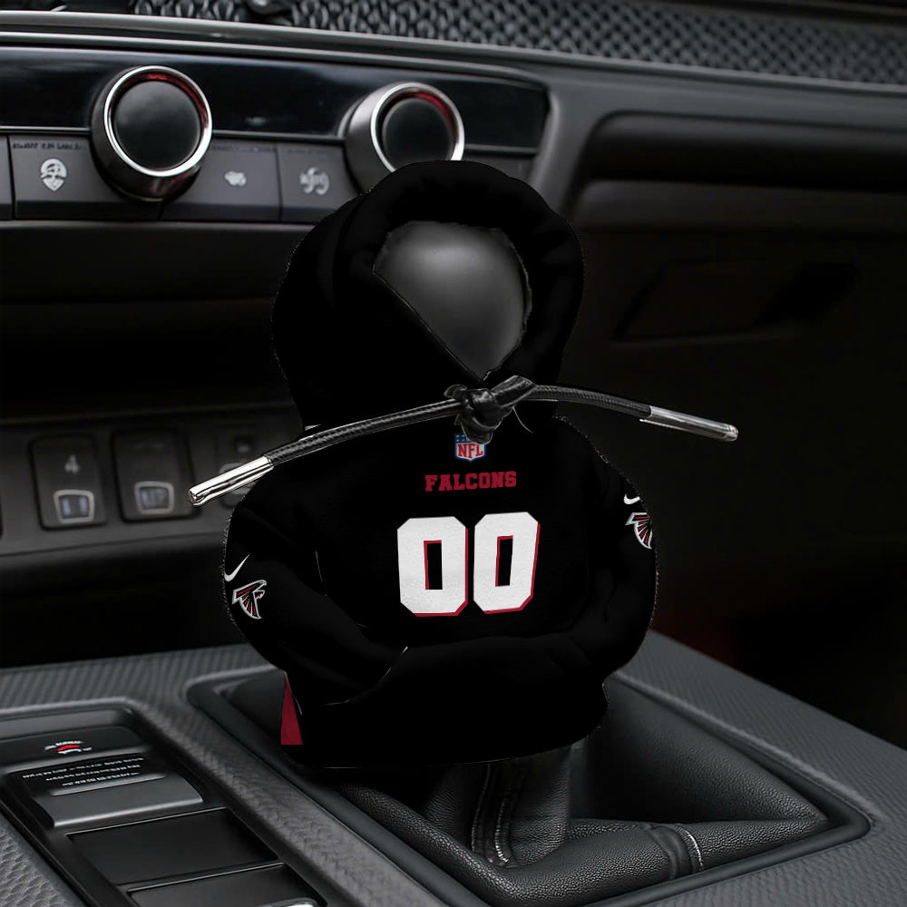 [SPECIAL OFFER] NEW CUSTOMIZED NFL18 ATF ATLANTA FALCONS AUTOMOTIVE HOODIE SHIFT KNOB COVER
