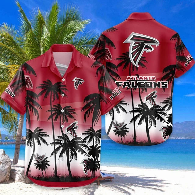 [SPECIAL OFFER] NEW CUSTOMIZED NFL18 ATF ATLANTA FALCONS UNISEX HAWAIIAN SHIRT & SHORTS SET