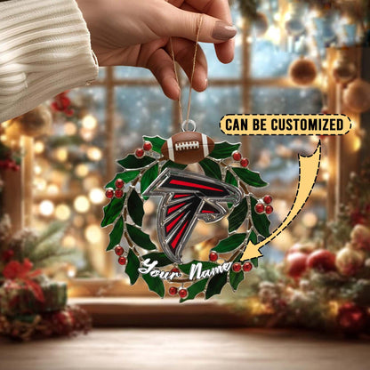 [SPECIAL OFFER] NEW CUSTOMIZED NFL18 ATF ATLANTA FALCONS CHRISTMAS ACRYLIC ORNAMENT