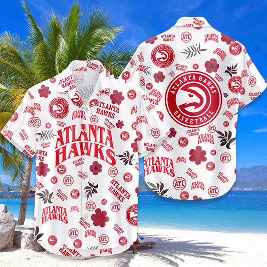 [HOT DEAL] NEW CUSTOMIZED NBA17 AHA ATLANTA HAWKS UNISEX HAWAIIAN SHIRT & SHORTS SET