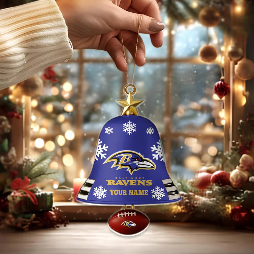 [SPECIAL OFFER] NEW CUSTOMIZED NFL28 BTR BALTIMORE RAVENS CHRISTMAS ACRYLIC ORNAMENT