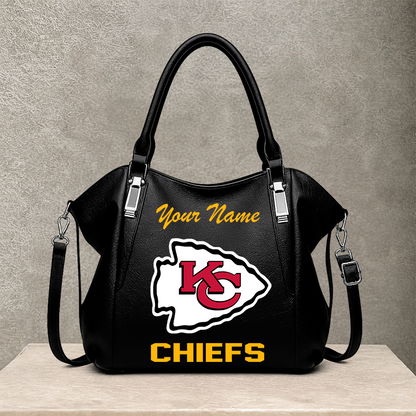 [SPECIAL OFFER] NEW CUSTOMIZED NFL01 KCC KANSAS CITY CHIEFS SHOULDER HANDBAG