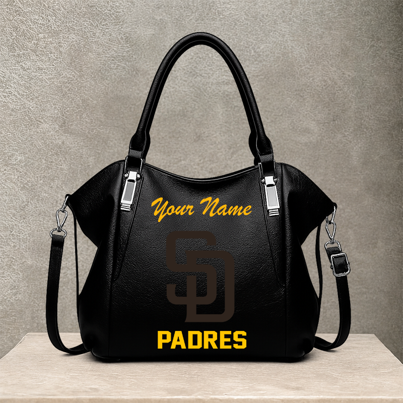 [FLASH SALE] NEW CUSTOMIZED MLB18 SDP SAN DIEGO PADRES SHOULDER HANDBAG